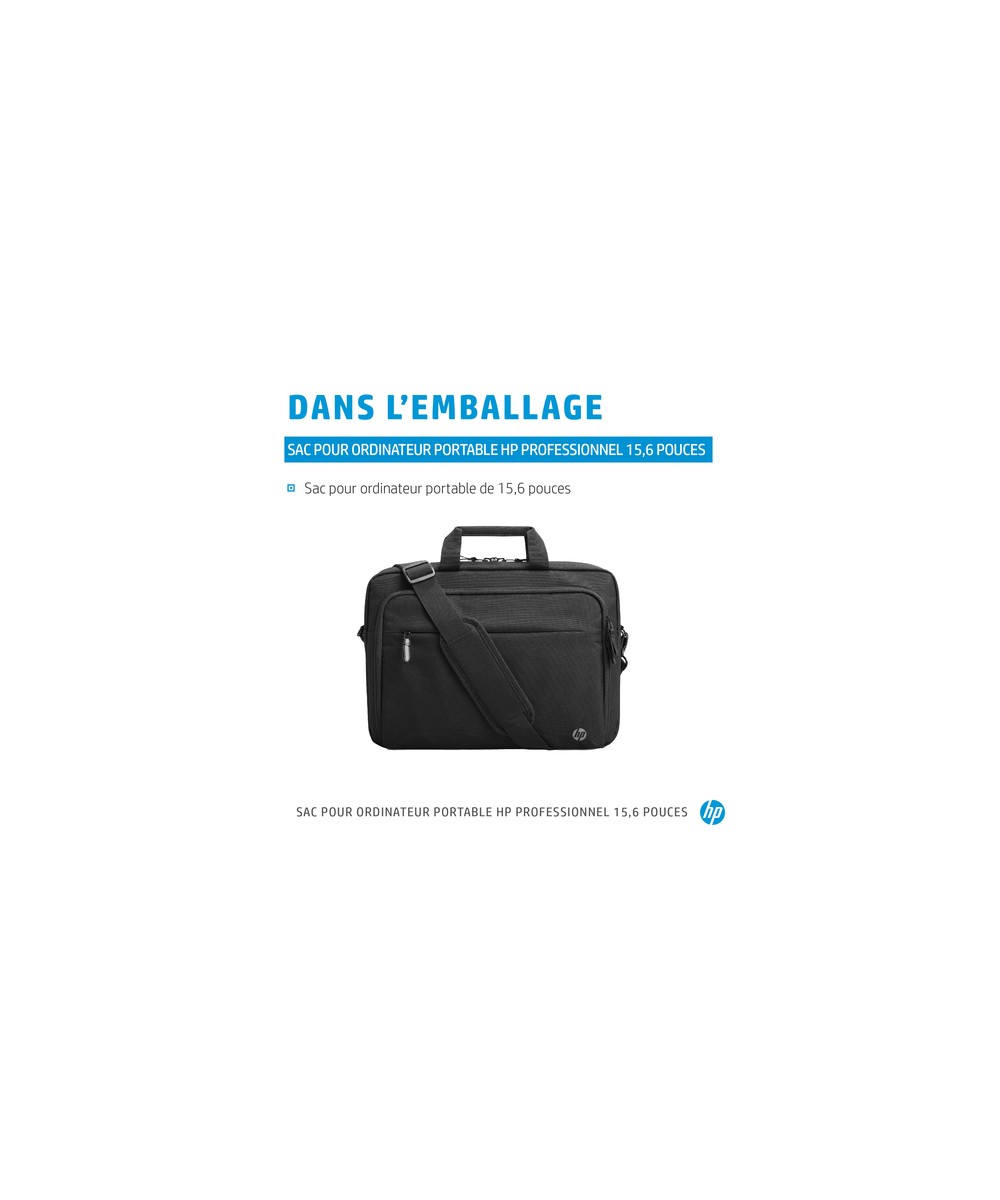 HP Sacoche pour ordinateur portable HP Professional 15,6 pouces 500S7AA