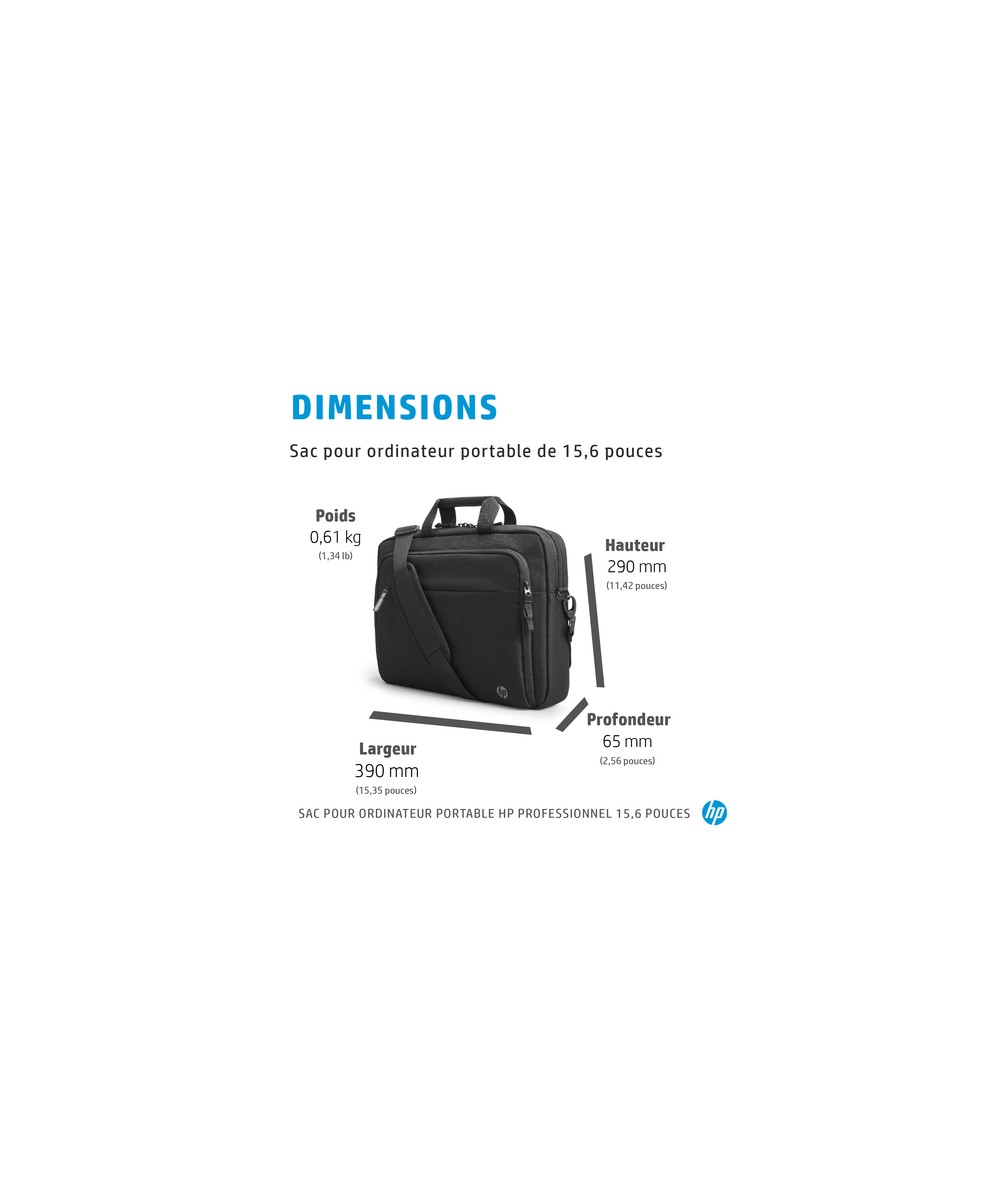 HP Sacoche pour ordinateur portable HP Professional 15,6 pouces 500S7AA