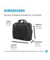 HP Sacoche pour ordinateur portable HP Professional 15,6 pouces 500S7AA