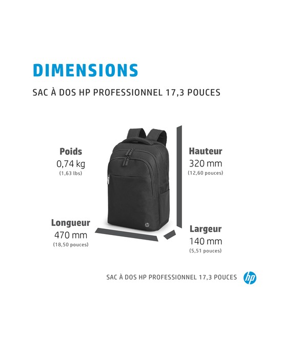 HP Sac à dos HP Professional 17,3 pouces 500S6AA