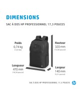 HP Sac à dos HP Professional 17,3 pouces 500S6AA
