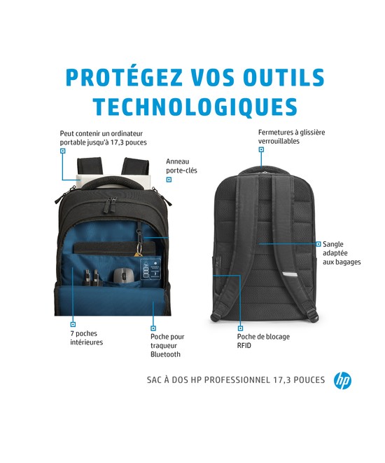 HP Sac à dos HP Professional 17,3 pouces 500S6AA