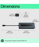 HP Concentrateur multiport USB-C universel HP 50H98AA#ABB