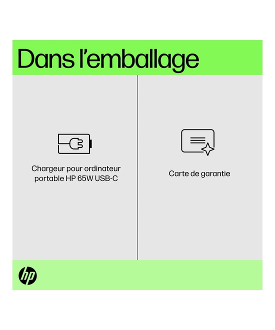 HP Chargeur pour ordinateur portable HP USB-C 65 W 671R2AA#ABB