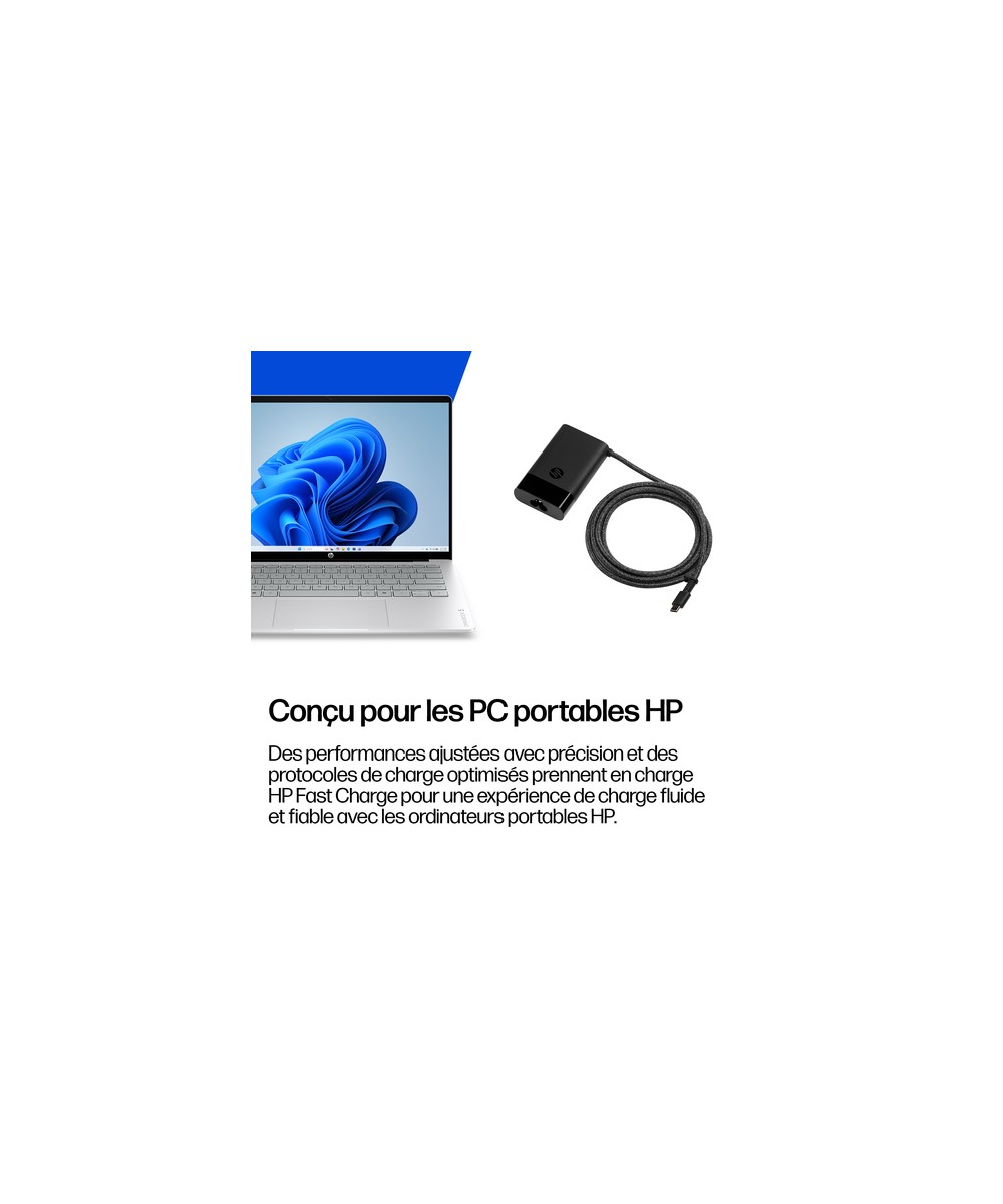 HP Chargeur pour ordinateur portable HP USB-C 65 W 671R2AA#ABB