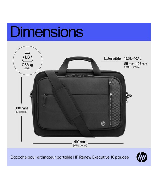 HP Sacoche pour ordinateur portable HP Renew Executive 16 pouces 6B8Y2AA