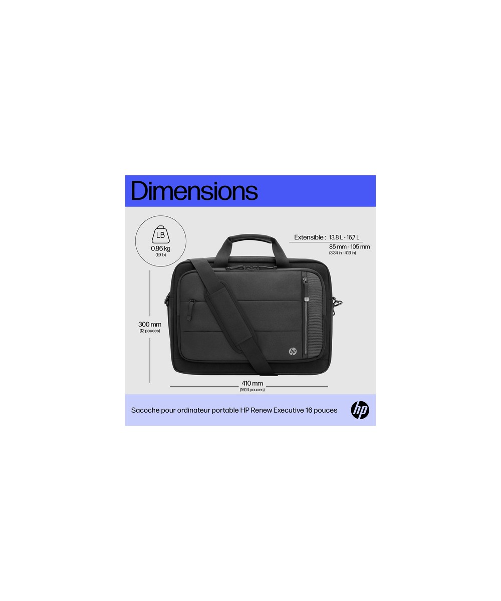 HP Sacoche pour ordinateur portable HP Renew Executive 16 pouces 6B8Y2AA