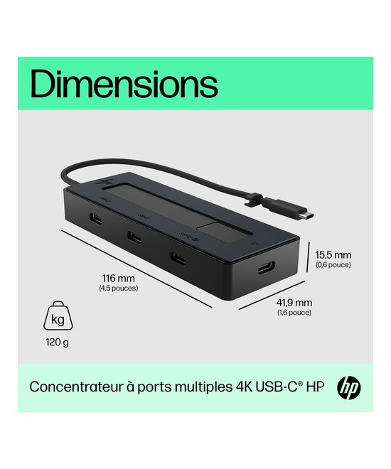 HP Concentrateur USB-C HP 4K 6G842AA#ABB
