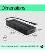 HP Concentrateur USB-C HP 4K 6G842AA#ABB