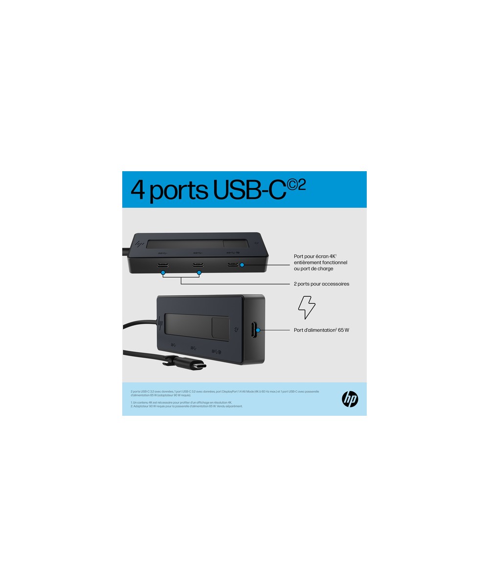 HP Concentrateur USB-C HP 4K 6G843AA#ABB