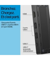 HP Concentrateur USB-C de voyage HP G3 86T46AA#ABB