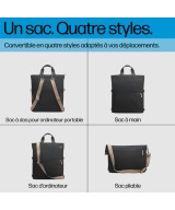 HP Sac forme sac à dos pour ordinateur portable convertible HP 14 pouces 9C2H1AA