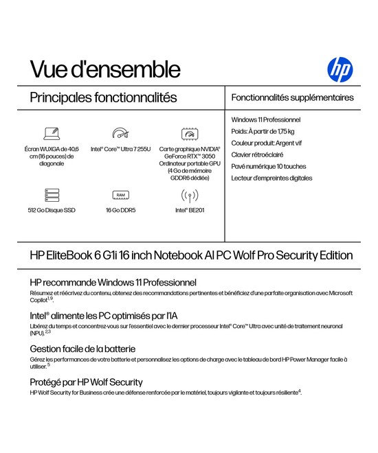 HP EliteBook 6 G1i AI PC Wolf Pro Security Edition AD4E0ET#ABF