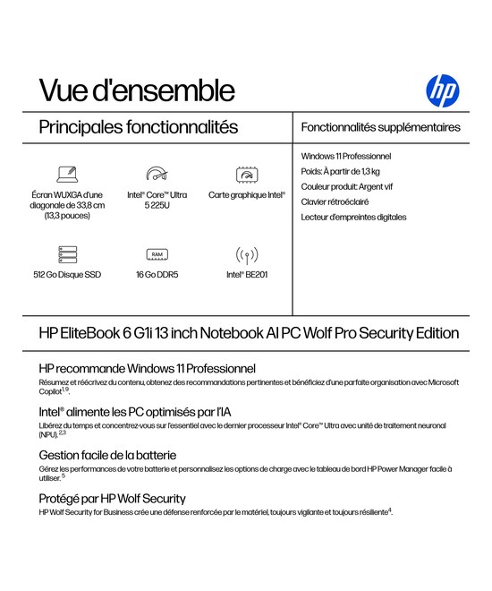HP EliteBook 6 G1i Wolf Pro Security Edition AD4F2ET#ABF