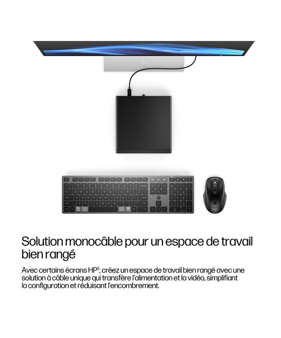 HP PC de bureau mini Ryzen AI 7 350 / jusqu'à 5 GHz RAM 24 Go D4DQ9ET#ABF