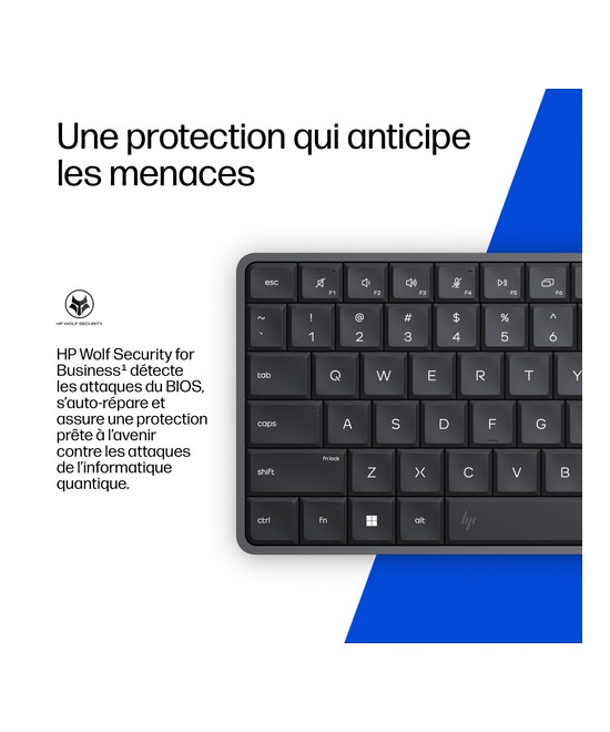 HP PC de bureau PC clavier Ryzen AI 7 PRO 350 / jusqu'à RAM 16 Go DC9M3ET#ABF