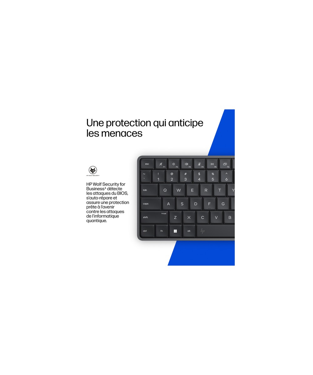 HP PC de bureau PC clavier Ryzen AI 5 330 / jusqu'à 4.5 RAM 16 Go DC9M2ET#ABF
