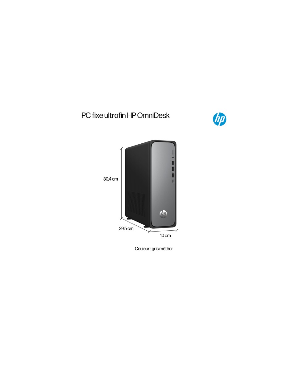 HP PC de bureau Ordinateur de bureau mince 300 / jusqu'à RAM 8 Go D91R8EA#ABF