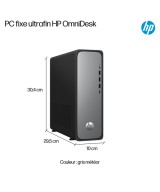 HP PC de bureau Ordinateur de bureau mince 300 / jusqu'à RAM 8 Go D91R8EA#ABF