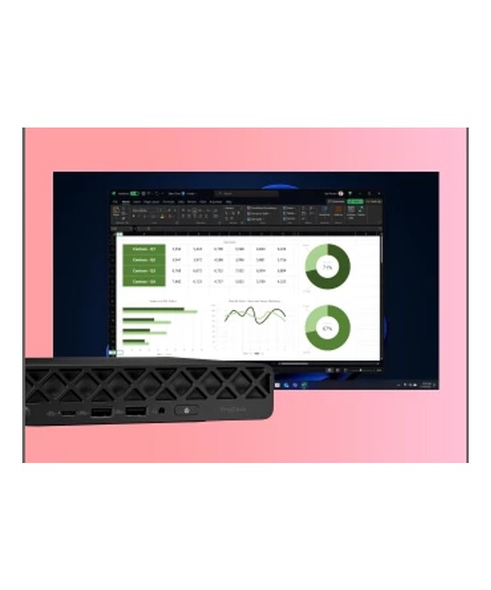 HP PC de bureau mini Core Ultra 5 225T / jusqu'à 4.9 GHz RAM 12 Go D63FMET#ABF