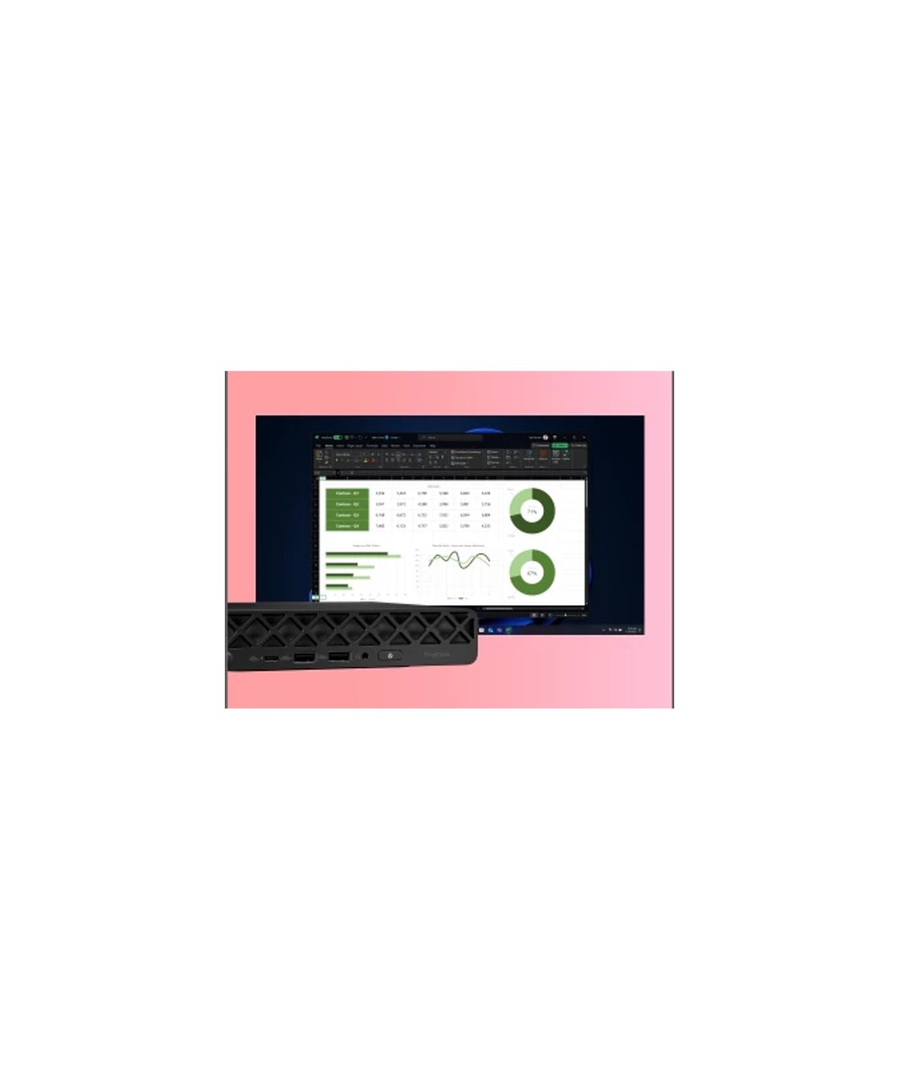 HP PC de bureau mini Core Ultra 5 225T / jusqu'à 4.9 GHz RAM 12 Go D63FMET#ABF