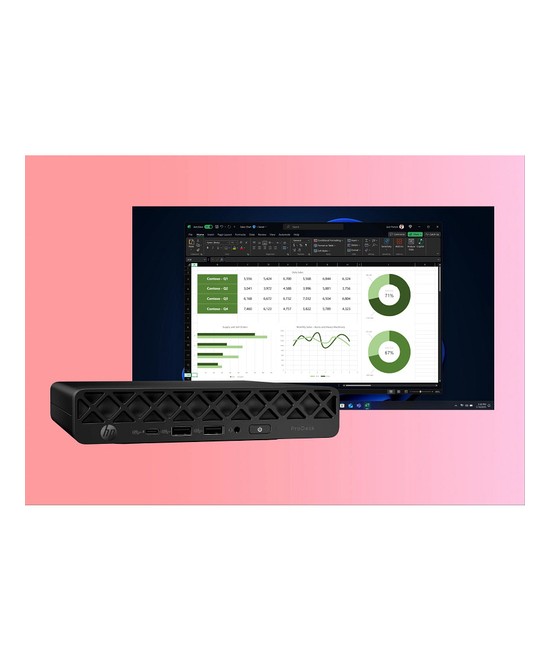 HP PC de bureau mini Core Ultra 5 225T / jusqu'à 4.9 GHz RAM 12 Go D63FMET#ABF