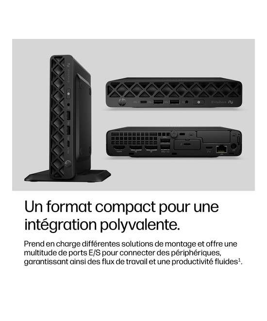 HP PC de bureau mini Core Ultra 7 356H / jusqu'à 4.7 GHz vPro DK3X7ET#ABF