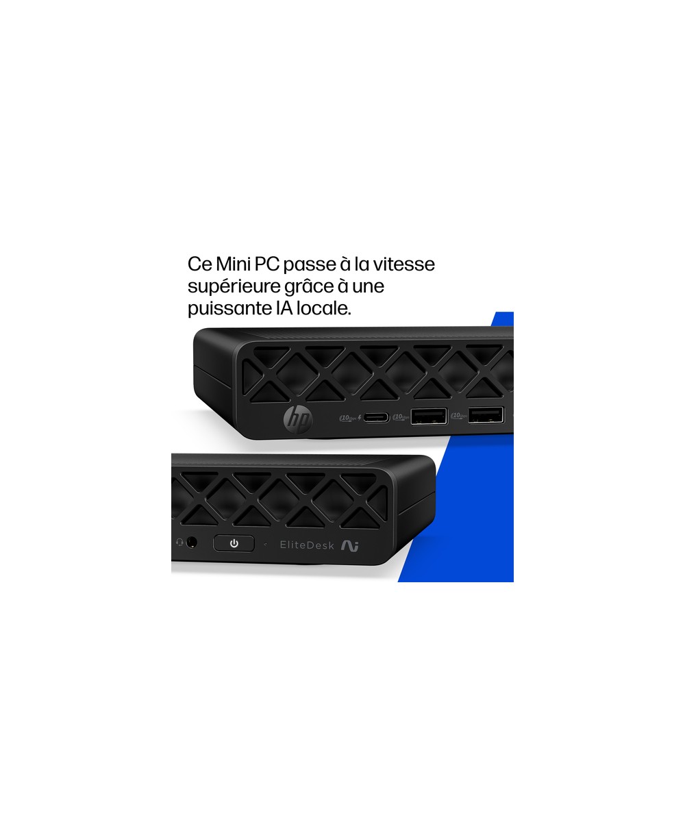 HP PC de bureau mini Core Ultra 7 356H / jusqu'à 4.7 GHz vPro DK3X7ET#ABF