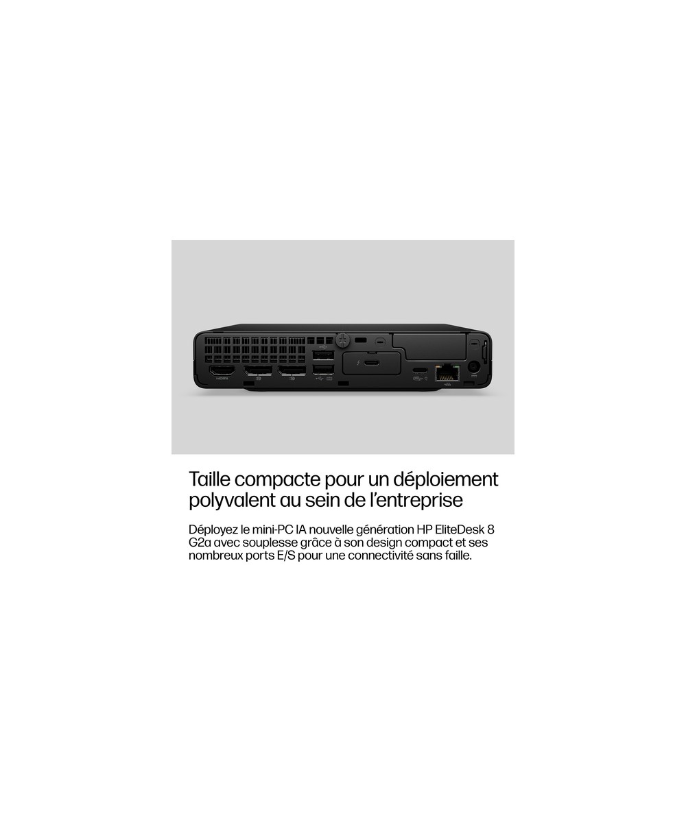 HP PC de bureau mini Ryzen AI 5 430 / jusqu'à 4.5 GHz RAM 16 Go DK3X9ET#ABF