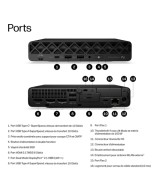 HP PC de bureau mini Core Ultra 5 322 / jusqu'à 3.3 GHz vPro DK5D0ET#ABF