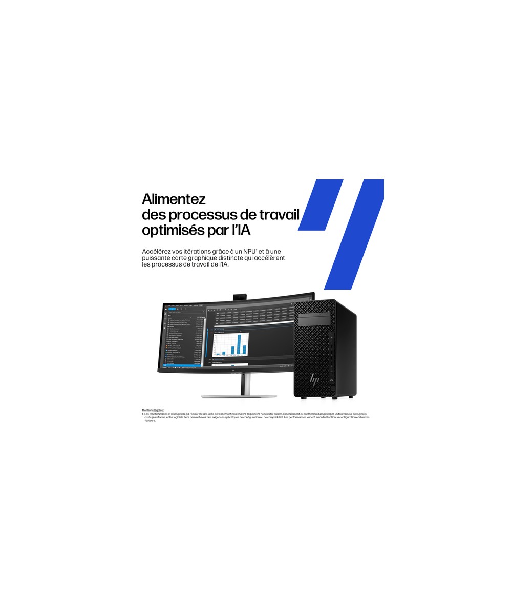 HP Station de travail tour 4U 1 x Core Ultra 7 265 / jusqu'à 5.3 GHz E6JR6EA#ABF