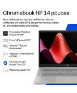 HP Chromebook 14 Clamshell Finley 26C1 MediaTek Kompanio 540 MT8189 (8C) 4GB 6400 LPDDR5 on-board 128GB UFS Mediatek DM0J0EA#ABF