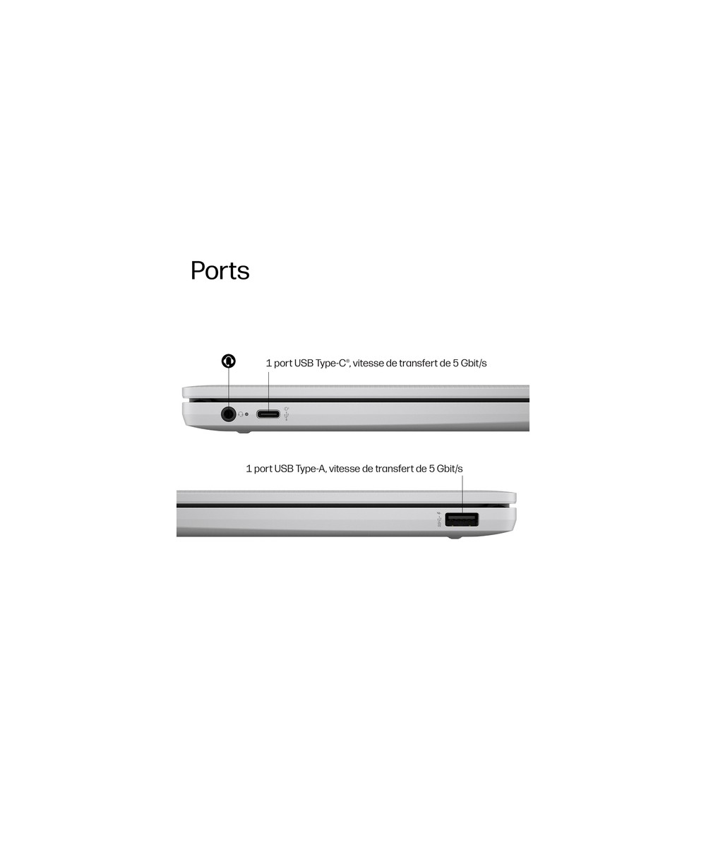 HP Chromebook 14 Clamshell Finley 26C1 MediaTek Kompanio 540 MT8189 (8C) 4GB 6400 LPDDR5 on-board 128GB UFS Mediatek DM0J0EA#ABF
