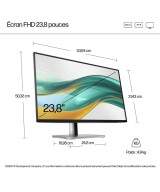 HP Écran FHD 23,8 pouces HP Series 5 Pro - 524pf 9D9L6UT#ABB