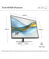 HP Écran WUXGA 24 pouces HP Series 5 Pro - 524pn 9D9A7AA#ABB