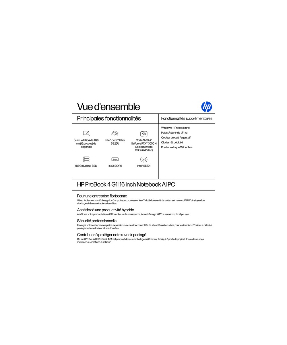 HP ProBook 4 G1i AI B9YR8ET#ABF
