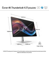 HP Écran 4K Thunderbolt 4 HP Series 7 Pro 27 pouces - 727pk 8J9G2AA#ABB