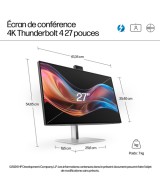 HP Écran pour conférence 4K HP Series 7 Pro 27 pouces - 727pm 8K135AA#ABB