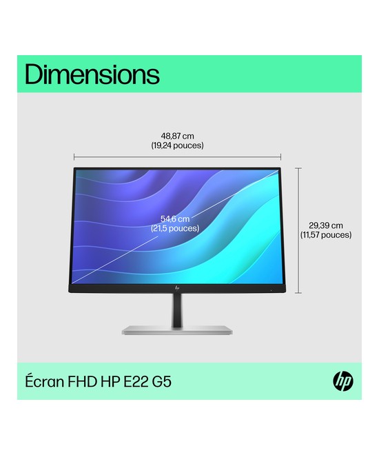 HP E-Series Écran FHD E22 G5 HP 6N4E8AA#ABB