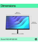 HP E-Series Écran FHD E22 G5 HP 6N4E8AA#ABB