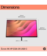 HP Écran USB-C 4K HP E32k G5 6N4D6AA#ABB