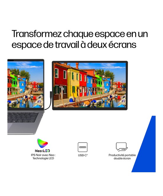 HP Écran portable HP Series 5 Pro 14 pouces WQXGA – HP 514pn B88JWAA#ABB