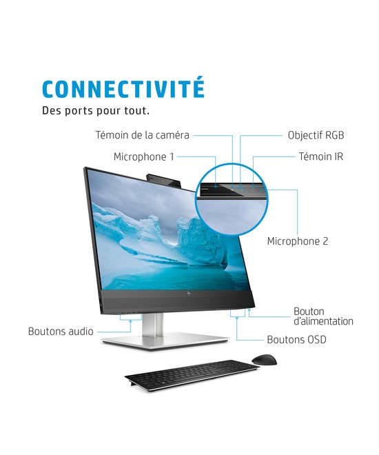 HP Écran de conférence FHD HP E24mv G4 169L0AA#ABB