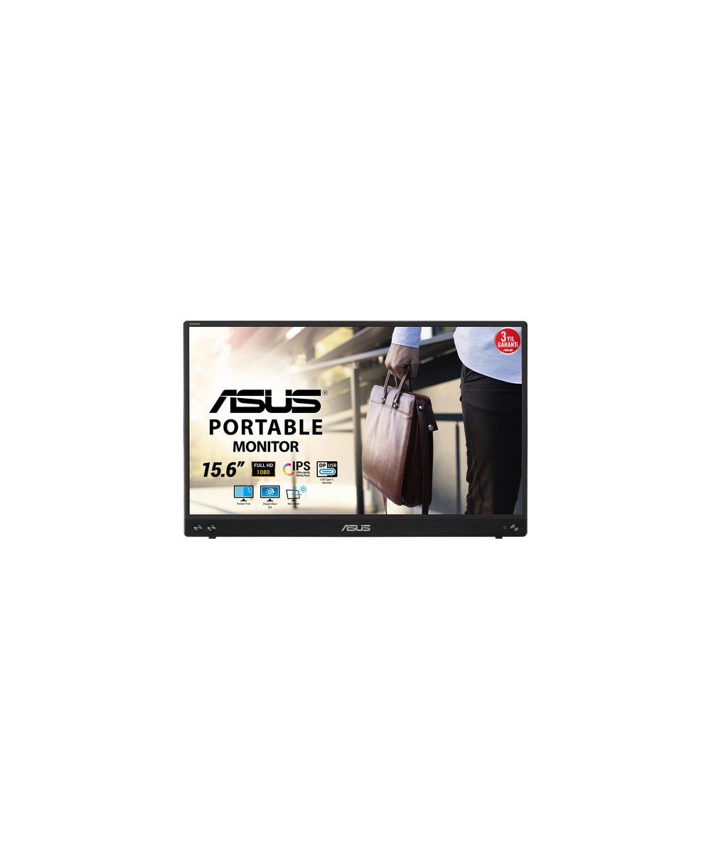 Écran LED - 15.6" - portable - 1920 x 1080 Full HD (1080p) @ 60 Hz - IPS - 250 cd/m² - 800:1 - 5 ms - USB-C