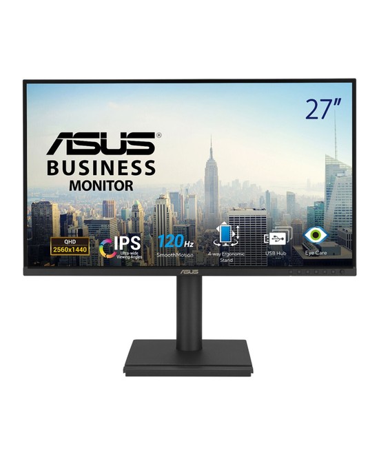Écran LED - 27" - 2560 x 1440 QHD @ 120 Hz - IPS - 350 cd/m² - 3000:1 - 5 ms - HDMI, DisplayPort - haut-parleurs - noir