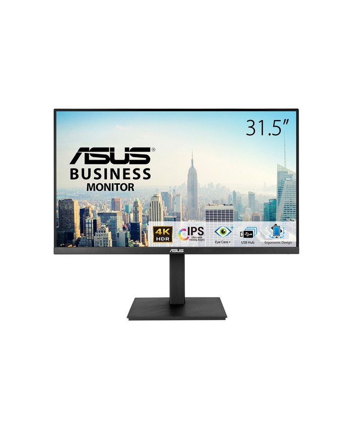 Écran LED - 32" (31.5" visualisable) - 3840 x 2160 4K - IPS - 350 cd/m² - 1000:1 - HDR10 - 4 ms - 2xHDMI, DisplayPort - haut-par