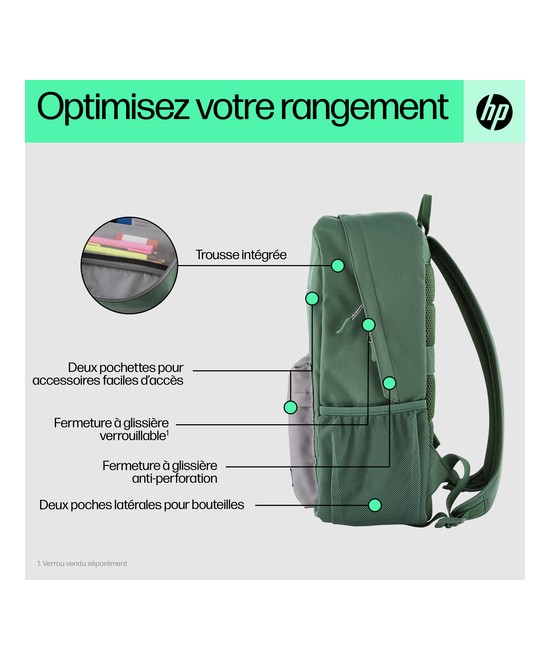 HP Sac à dos HP Campus (vert) 7J595AA