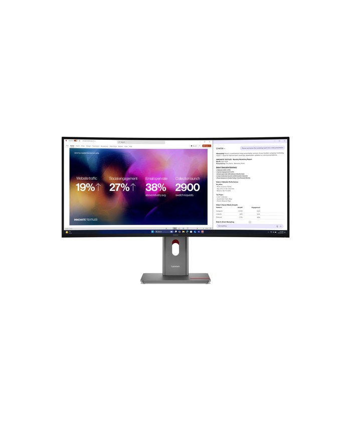 Lenovo ThinkVision P40WD-40 Moniteur 64B4XAT1EU