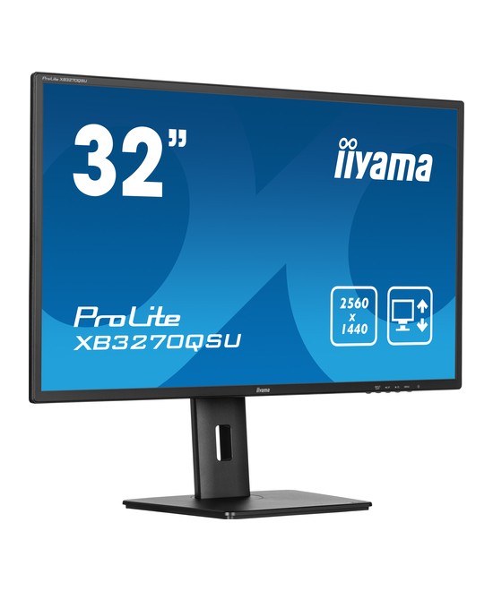 Écran LED - 32" (31.5" visualisable) - 2560 x 1440 WQHD @ 100 Hz - IPS - 250 cd/m² - 1200:1 - 3 ms - HDMI, DisplayPort - haut-pa