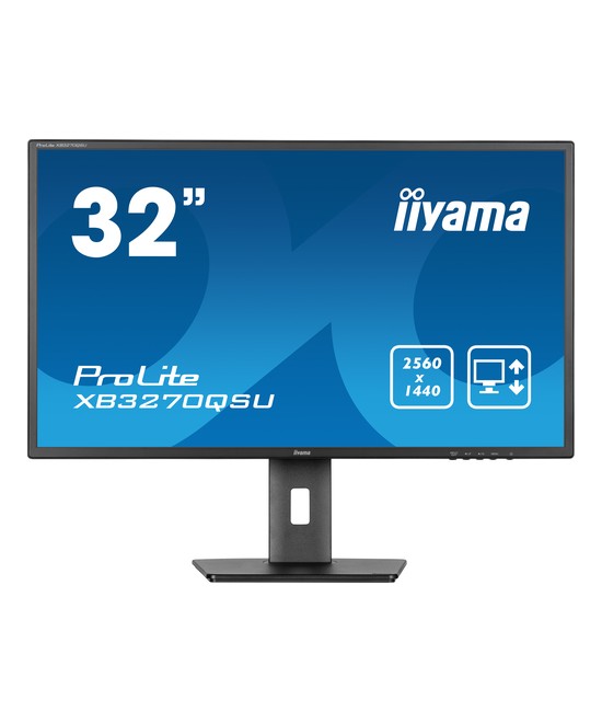 Écran LED - 32" (31.5" visualisable) - 2560 x 1440 WQHD @ 100 Hz - IPS - 250 cd/m² - 1200:1 - 3 ms - HDMI, DisplayPort - haut-pa